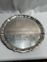 Large And Heavy Sterling Platter Gotham Chippendale