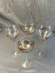 Funky Glassware Series: (1 Of 3), Wine Glasses & Goblets (4)