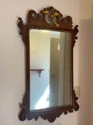 Mirror With Gilded Bird Figure      (F)