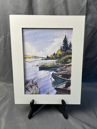 River & Trees Print