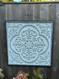 Hanging Blue Medallion Outdoor Piece