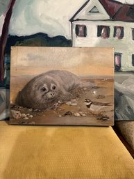 Seal Unframed Original Art Signed By Artist