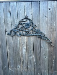 Ornate Cast Iron Outdoor Hanging Sculpture