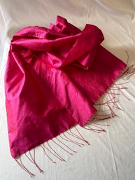 Pink Silk Scarf