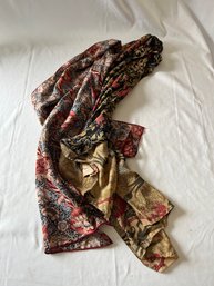 Metropolitan Museum Of Art Ornate Silk Scarf