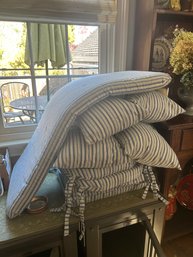 Striped Cushions For Bistro Set