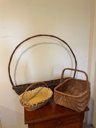 The Basketcases Clith Basket, Two Unbranded Baskets  (b)