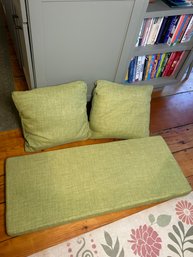 Green Cushions For Bistro Set (4)