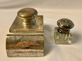 Sterling Inkwells   (L)