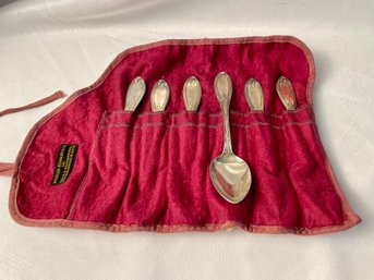 R Strickland Silver Plates Spoons 6        (L)