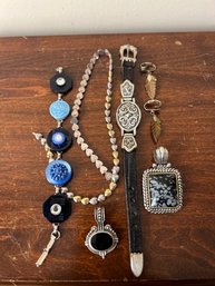 Vintage Jewelry, Pendants, Bracelets, Clip Earrings, Necklace