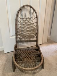 Wooden Beach Chair Antique   (B)