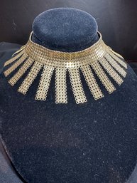 Whiting And Davis Co Gold Tone Necklace Costume