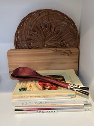 Cookbooks , Wooden Salad Utencils  (DR)