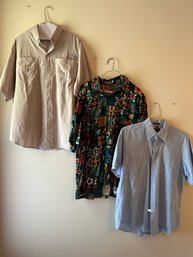 Mens Polo Hawaiian, Basic, And Utility Shirts. Van Heusen, Columbia