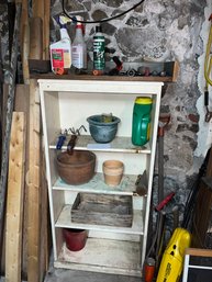 Shelving Unit And Garden Items