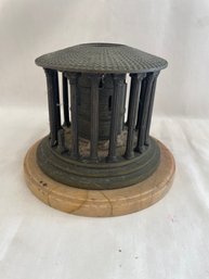 Cast Iron With Marble Base Decor   (K)