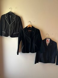 Blazers, Black: INC, Anne Klein (Leather), The Limited