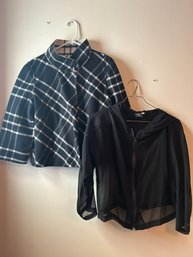 Womens Chic Hoodie And Plaid Outerwear