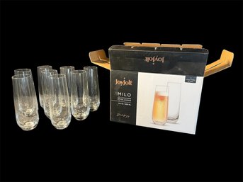 JoyJolt Milo Champagne Glasses (Basement)