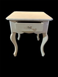 White Wooden Side Table (Basement)