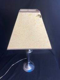 Metal Lamp, Damaged Shade (D)