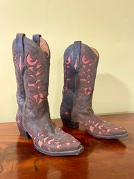 Leather Cowboy Boots     (B)