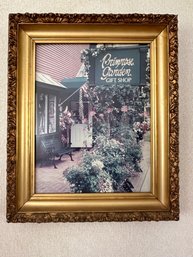 Framed Photo Of A Garden Shop