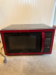 Farberware Red And Black Microwave (k)