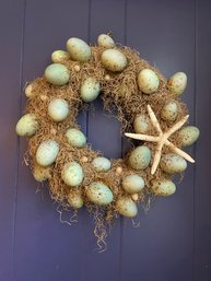 Wreath Spanish Moss, Star, Eggs    (K)