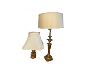 Two Brass Lamps