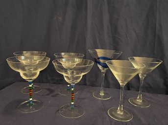 Margarita Glasses 4 , Martini Glasses 5    (k)