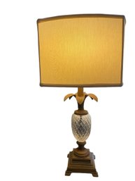 Crystal & Bronze Pineapple Motif Lamp    (K)