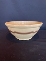 Yellow Bowl Brown Stripe