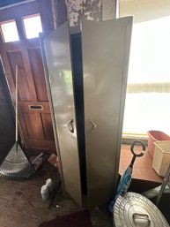 Metal Storage Cabinet With Pole To Hang Clothes