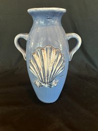 Blue Shell Vase