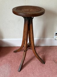 Vintage Industrial Solid Wood And Iron Stool