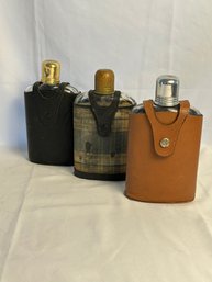 3 Vintage Flasks (lv)