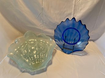 Two Glass Serving Dishes