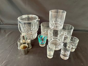 Ice Bucket, Lowball Glasses, Shot Glasses
