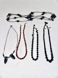 Black And Red Necklace Lot