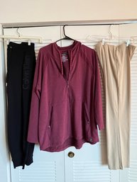 Womens L.L Bean Shirt And Pants Size Lg P-sm P And Calvin Klein Sweatpants Size Med