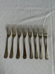 Silver Plated Dinner Forks 8