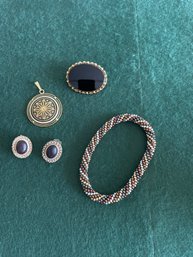 Carolee Earrings, Pin, Pendant, Bracelet    (B)