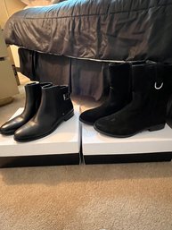 2 Pairs Of Alfanfi Women's Boots Size 8.5