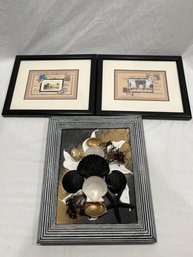 3 Pieces Of Framed Wall Art