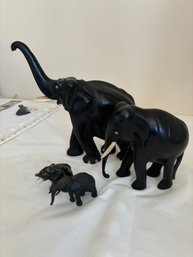 Wooden And Cast Iron Elephants (K)