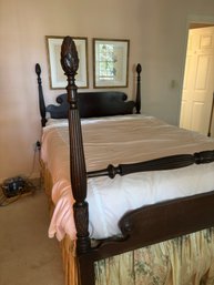 Wooden Four Point Full Size Bed Frame