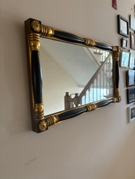 Black And Gold Wooden Framed Mirror