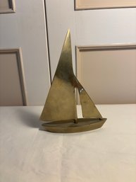 Leonard Silver Mfr Metal Sailboat (of)